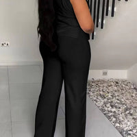 Sleeveless Wide-Leg Jumpsuit
