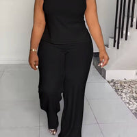 Sleeveless Wide-Leg Jumpsuit
