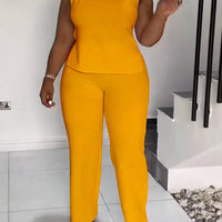 Sleeveless Wide-Leg Jumpsuit