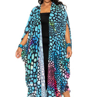 Dot Robe With Wrist Band - Passion 4 Fashion USA