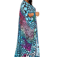 Dot Robe With Wrist Band - Passion 4 Fashion USA