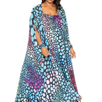 Dot Robe With Wrist Band - Passion 4 Fashion USA