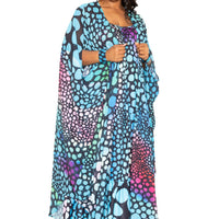Dot Robe With Wrist Band - Passion 4 Fashion USA