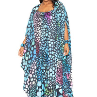 Dot Robe With Wrist Band - Passion 4 Fashion USA