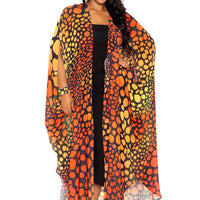 Dot Robe With Wrist Band - Passion 4 Fashion USA