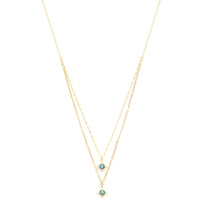 Double Star Crystal Layered Necklace - Passion 4 Fashion USA