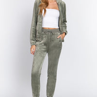Faux Fur Jacket & Jogger Pants Set - Passion 4 Fashion USA