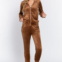 Faux Fur Jacket & Jogger Pants Set - Passion 4 Fashion USA