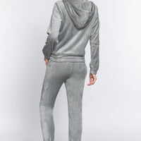 Faux Fur Jacket & Jogger Pants Set - Passion 4 Fashion USA