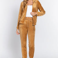 Faux Fur Jacket & Jogger Pants Set - Passion 4 Fashion USA
