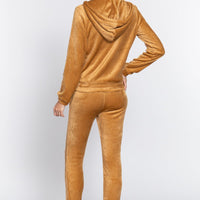 Faux Fur Jacket & Jogger Pants Set - Passion 4 Fashion USA