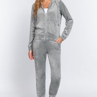 Faux Fur Jacket & Jogger Pants Set - Passion 4 Fashion USA