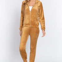 Faux Fur Jacket & Jogger Pants Set - Passion 4 Fashion USA