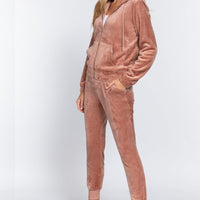 Faux Fur Jacket & Jogger Pants Set - Passion 4 Fashion USA