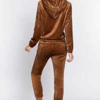 Faux Fur Jacket & Jogger Pants Set - Passion 4 Fashion USA