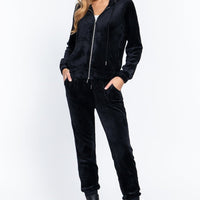 Faux Fur Jacket & Jogger Pants Set - Passion 4 Fashion USA