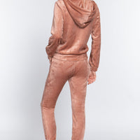 Faux Fur Jacket & Jogger Pants Set - Passion 4 Fashion USA