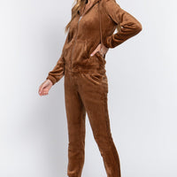 Faux Fur Jacket & Jogger Pants Set - Passion 4 Fashion USA
