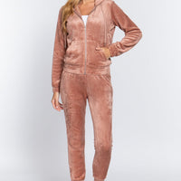 Faux Fur Jacket & Jogger Pants Set - Passion 4 Fashion USA