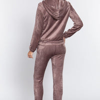 Faux Fur Jacket & Jogger Pants Set - Passion 4 Fashion USA