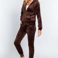 Faux Fur Jacket & Jogger Pants Set - Passion 4 Fashion USA