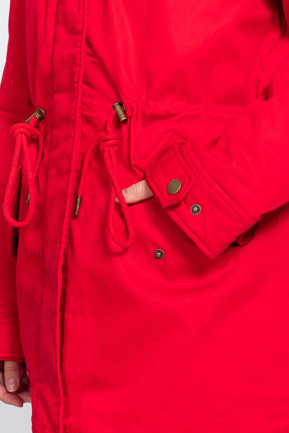 Fleece Lined Fur Hoodie Utility Jacket - Passion 4 Fashion USA