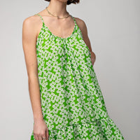 Floral Printed Wool Peach Cami Dress - Passion 4 Fashion USA