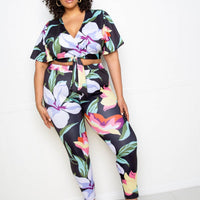 Flower Jogger & Top Set - Passion 4 Fashion USA