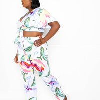 Flower Jogger & Top Set - Passion 4 Fashion USA