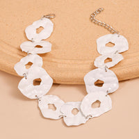 Hammered Color Metal Round Necklace - Passion 4 Fashion USA