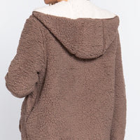 Hoodie Faux Fur Reversible Jacket - Passion 4 Fashion USA