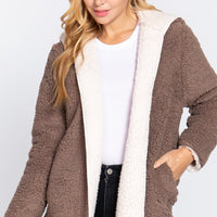 Hoodie Faux Fur Reversible Jacket - Passion 4 Fashion USA