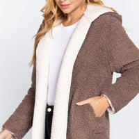 Hoodie Faux Fur Reversible Jacket - Passion 4 Fashion USA