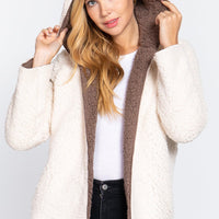 Hoodie Faux Fur Reversible Jacket - Passion 4 Fashion USA