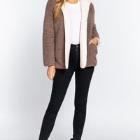 Hoodie Faux Fur Reversible Jacket - Passion 4 Fashion USA