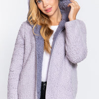 Hoodie Faux Fur Reversible Jacket - Passion 4 Fashion USA
