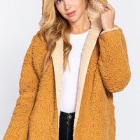 Hoodie Faux Fur Reversible Jacket - Passion 4 Fashion USA