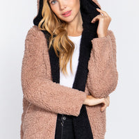 Hoodie Faux Fur Reversible Jacket - Passion 4 Fashion USA