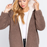 Hoodie Faux Fur Reversible Jacket - Passion 4 Fashion USA