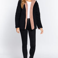 Hoodie Faux Fur Reversible Jacket - Passion 4 Fashion USA