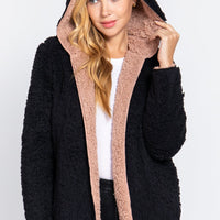 Hoodie Faux Fur Reversible Jacket - Passion 4 Fashion USA