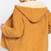 Hoodie Faux Fur Reversible Jacket - Passion 4 Fashion USA