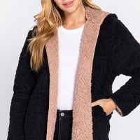 Hoodie Faux Fur Reversible Jacket - Passion 4 Fashion USA