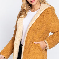 Hoodie Faux Fur Reversible Jacket - Passion 4 Fashion USA