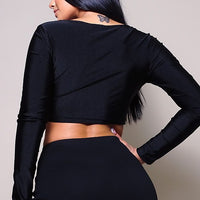 Long Sleeve Corset Top - Passion 4 Fashion USA