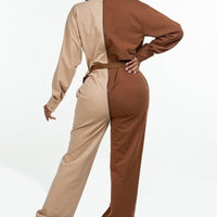 Long Sleeve Oversized Cozy Shirt Jumpsuit - Passion 4 Fashion USA