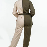 Long Sleeve Oversized Cozy Shirt Jumpsuit - Passion 4 Fashion USA