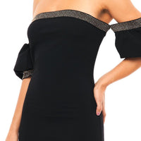 Long Sleeve Stripe Print Midi Dress - Passion 4 Fashion USA