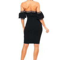 Long Sleeve Stripe Print Midi Dress - Passion 4 Fashion USA