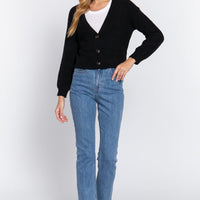 Long Slv V-neck Sweater Cardigan - Passion 4 Fashion USA